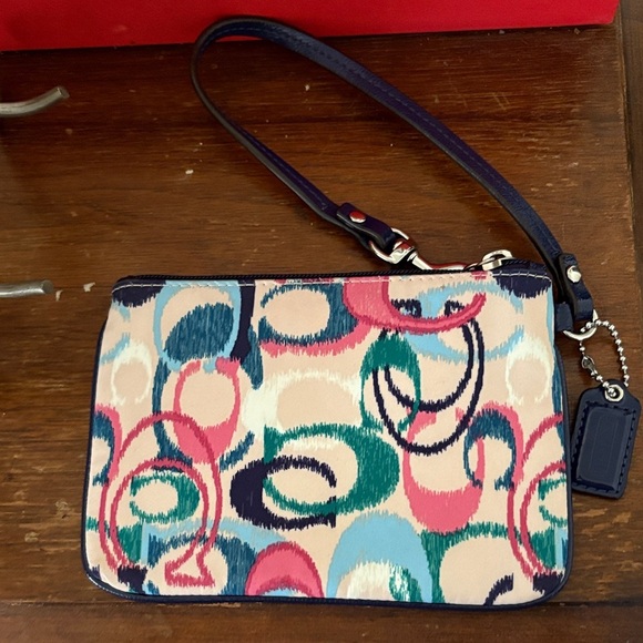 Coach Multicolor Swirl Pattern Clutch - Picture 2 of 4